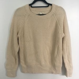 Forever 21 Cream Cable Knit Sweater